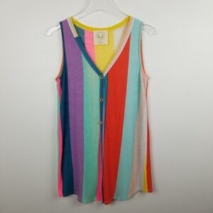 Fantastic Fawn Striped Tank Top
